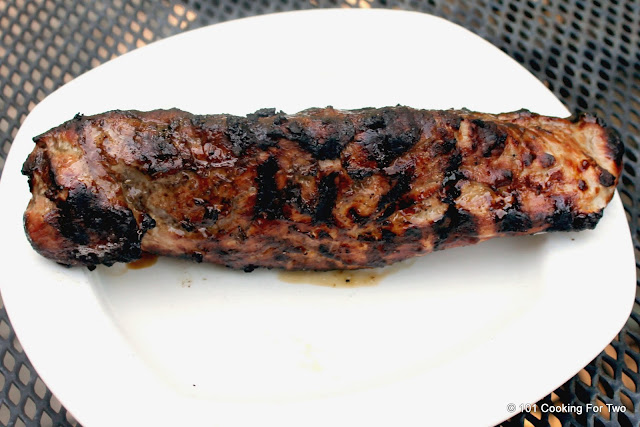 Grilled Balsamic Garlic Pork Tenderloin from 101 Cooking For Two