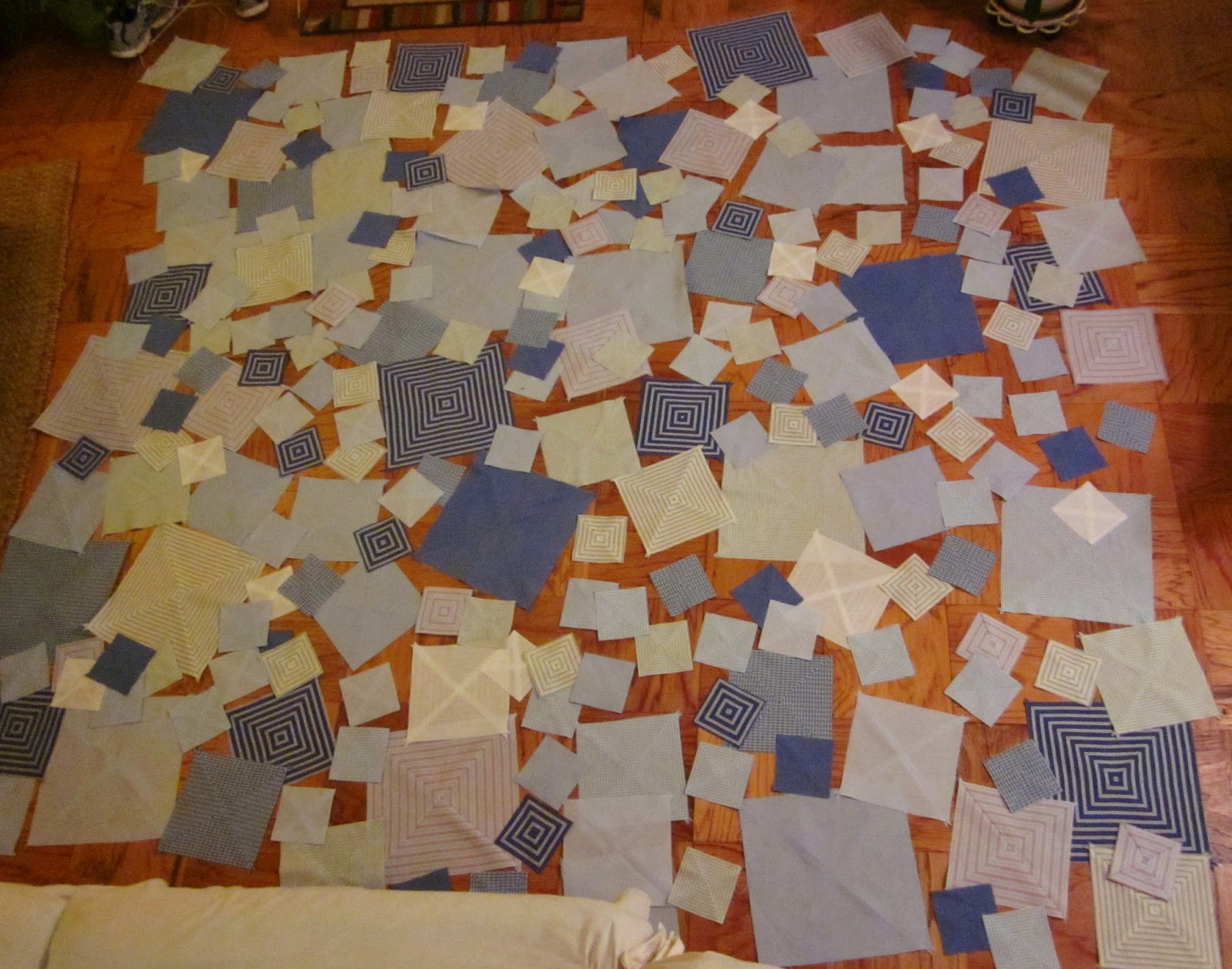 BonnieProjects Quilt from upcycled dress shirts