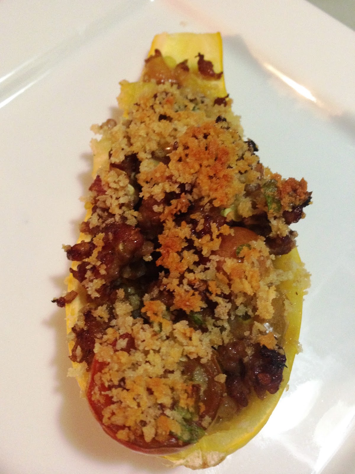 simplysandi Stuffed Summer Squash Boats