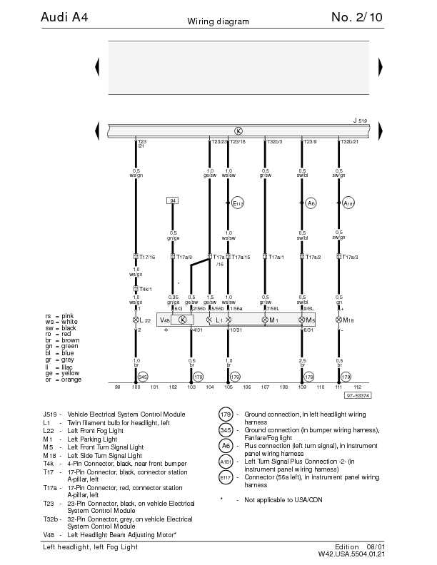 The Audi A4 Complete Wiring Diagrams