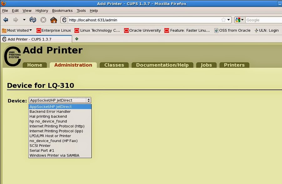 Oracle Technology Stack Setup Printers for Cheque printing on Oracle