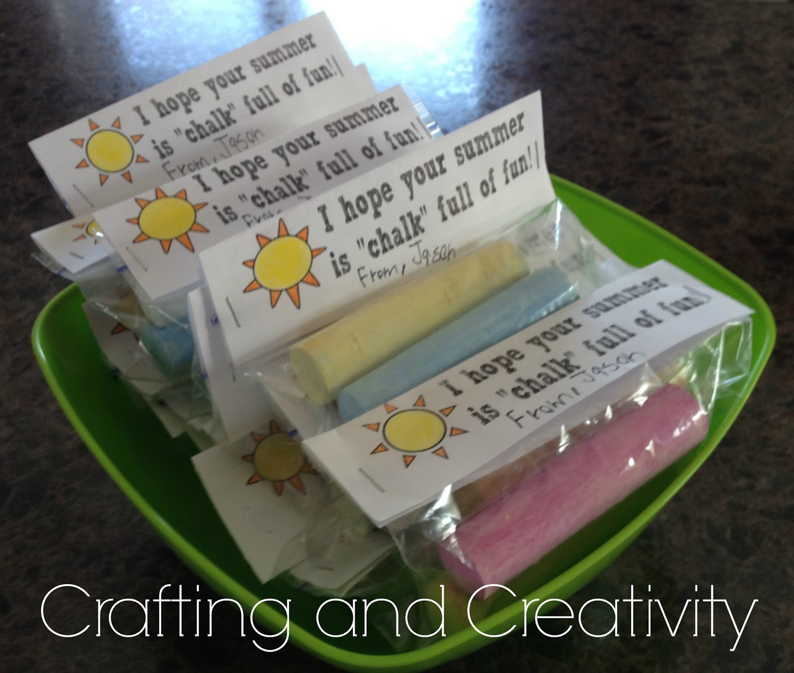 Crafting and Creativity 'I hope your summer is "chalk" full of fun