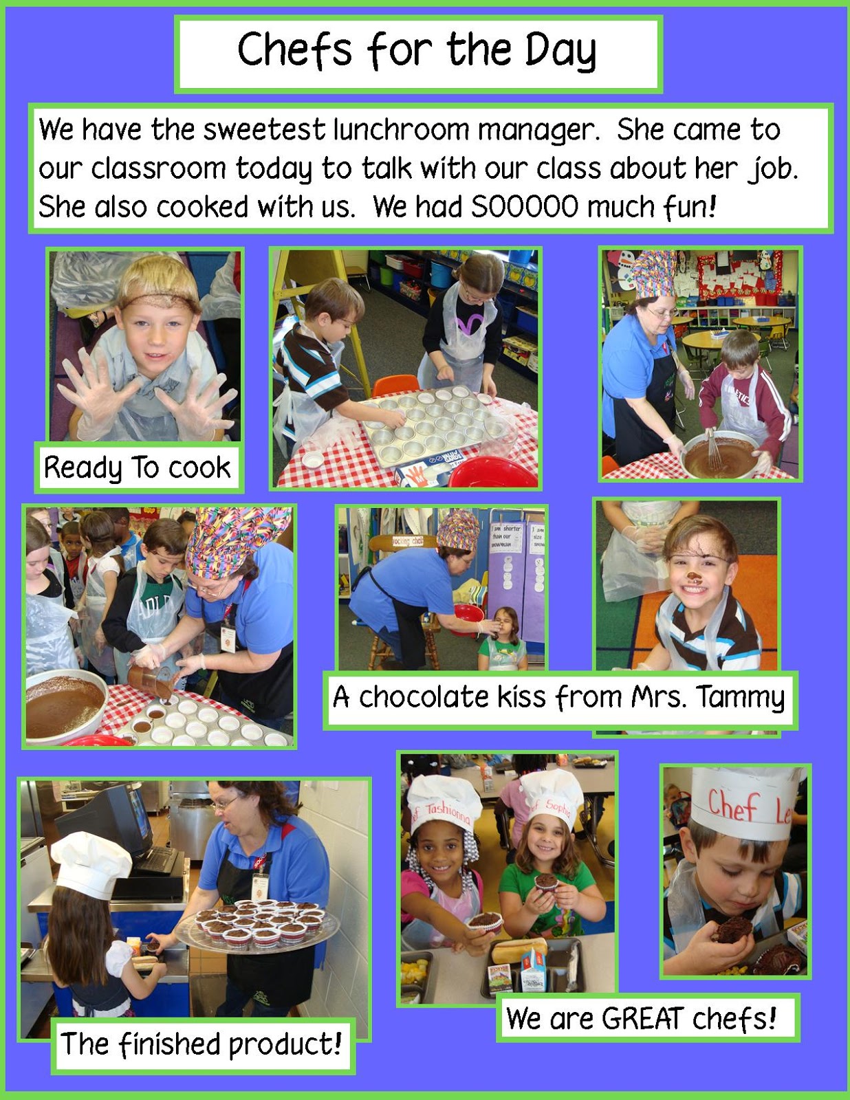 Golden Gang Kindergarten Chefs for the Day