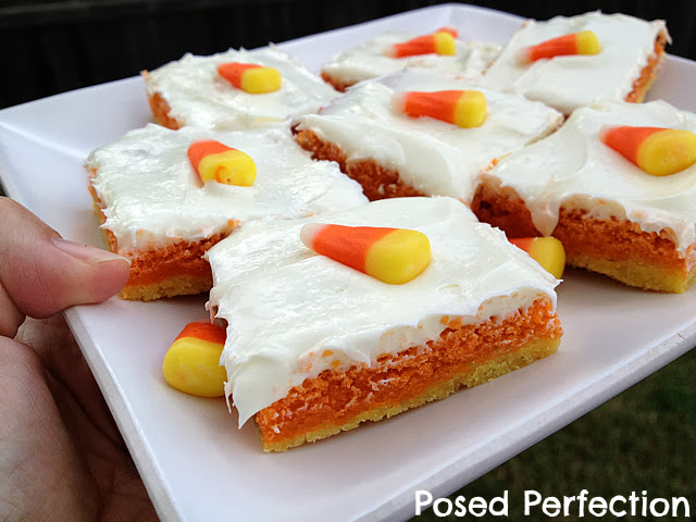 Frosted Candy Corn Cookie Bars Frosted Candy Corn Cookie Bars