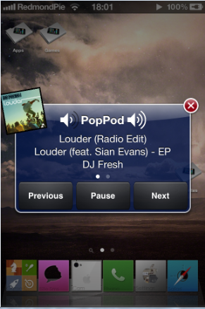 PopPod Tweek For The iPod Music Experience On Your iPhone