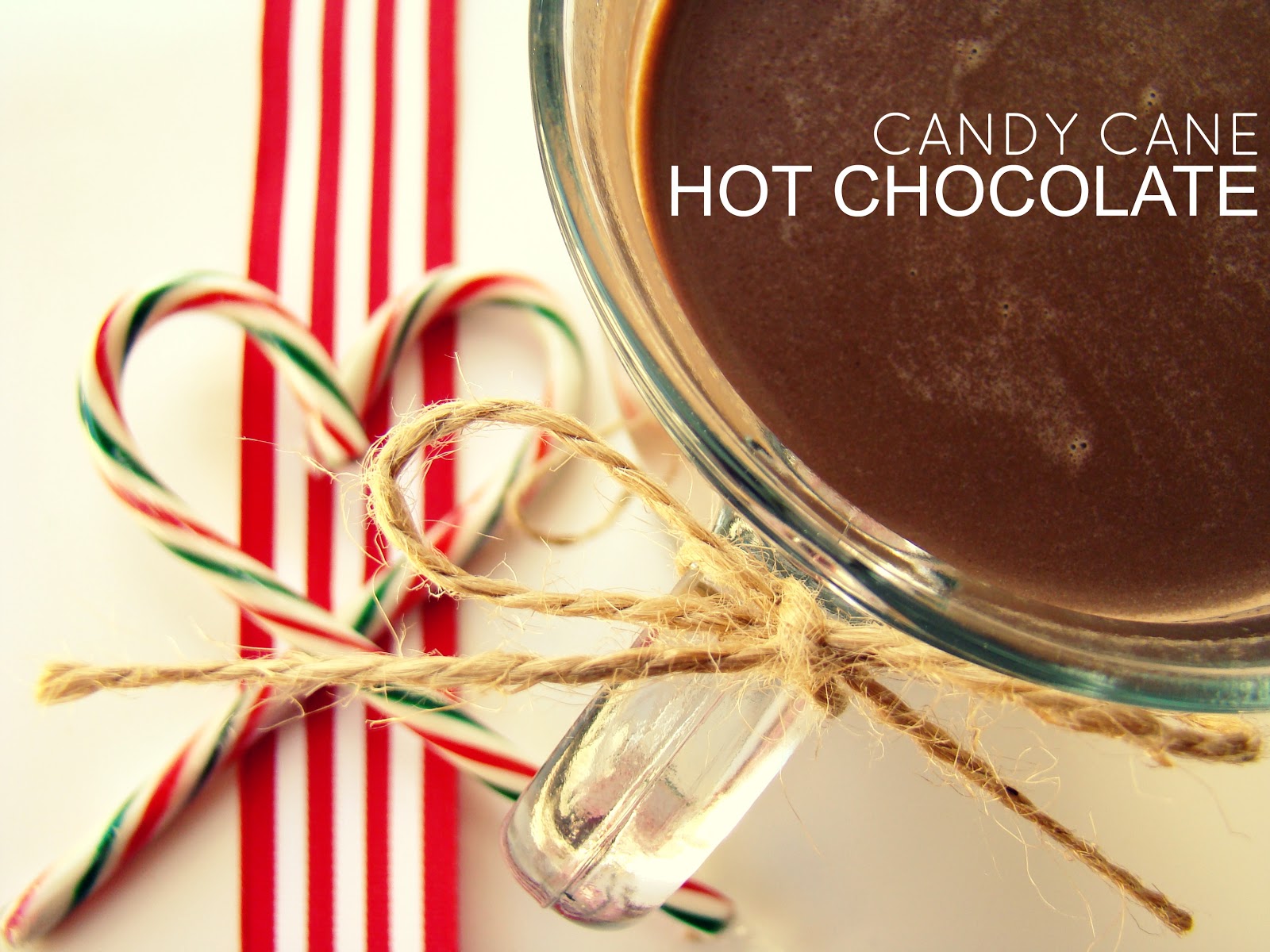 Candy cane hot chocolate