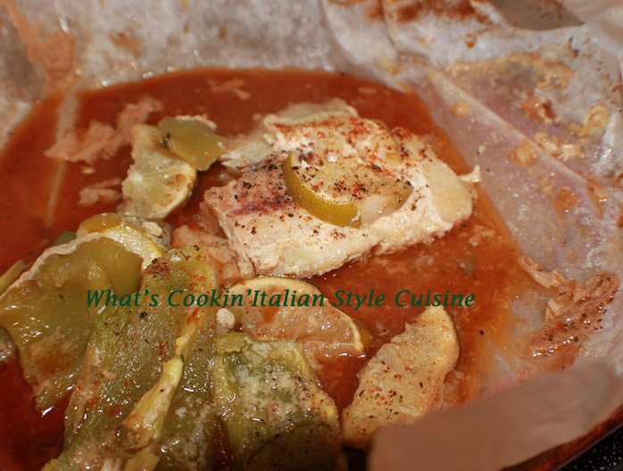 Cajun Lime Baked Cod in Parchment Paper What's Cookin' Italian Style