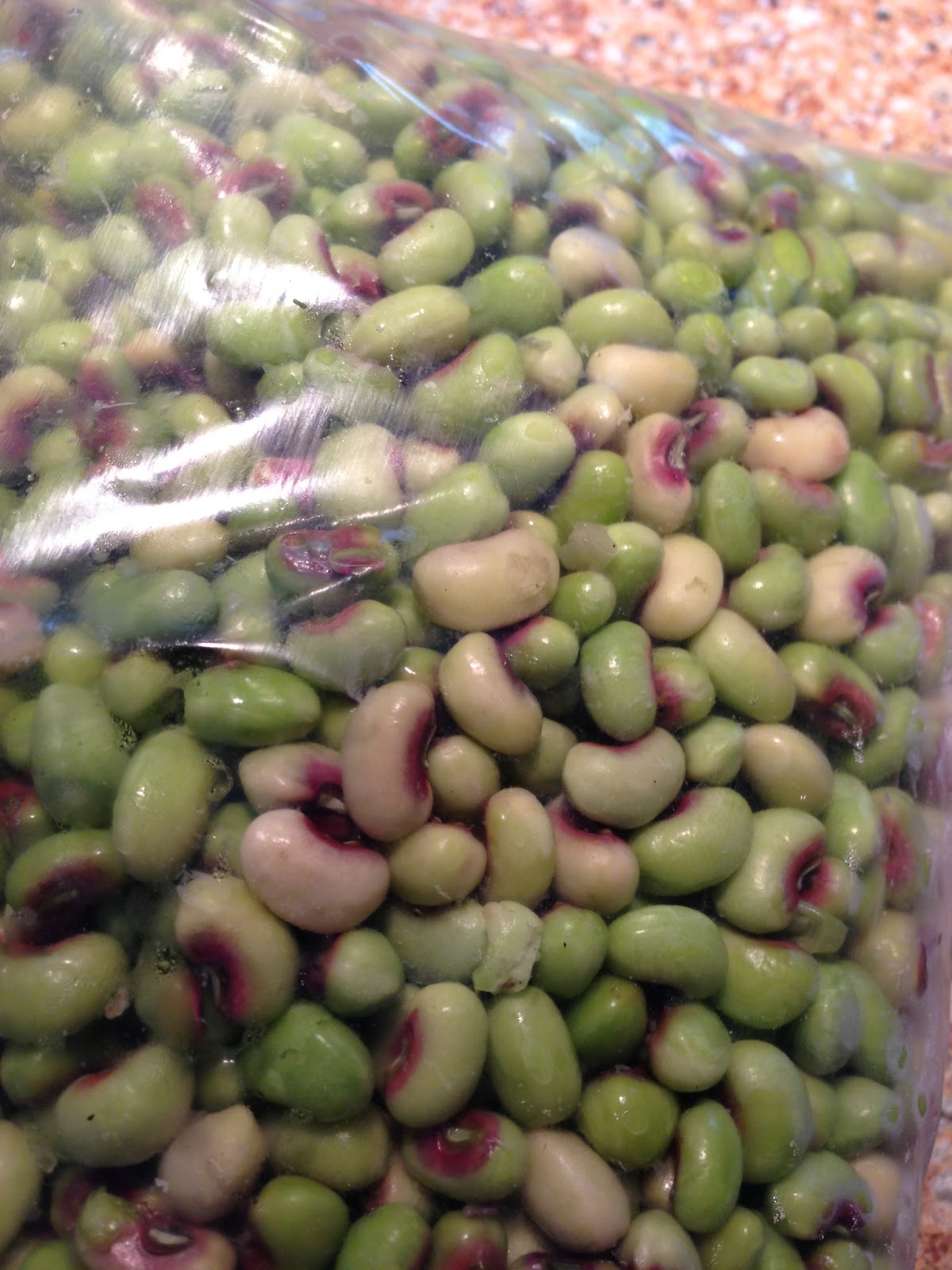 Dressed Up, Buttoned Down. Fresh Saturday Purple Hull Peas For The