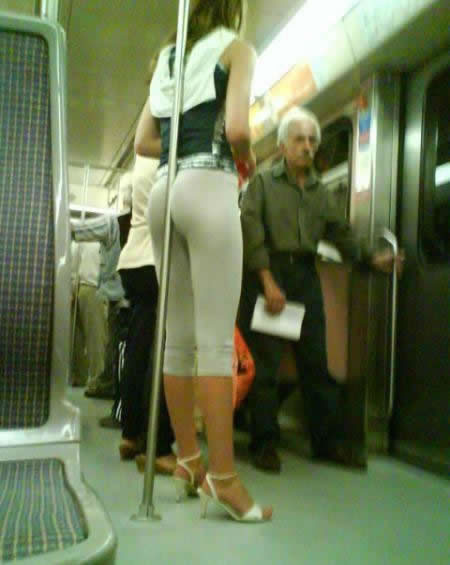 Image result for butt subway pole