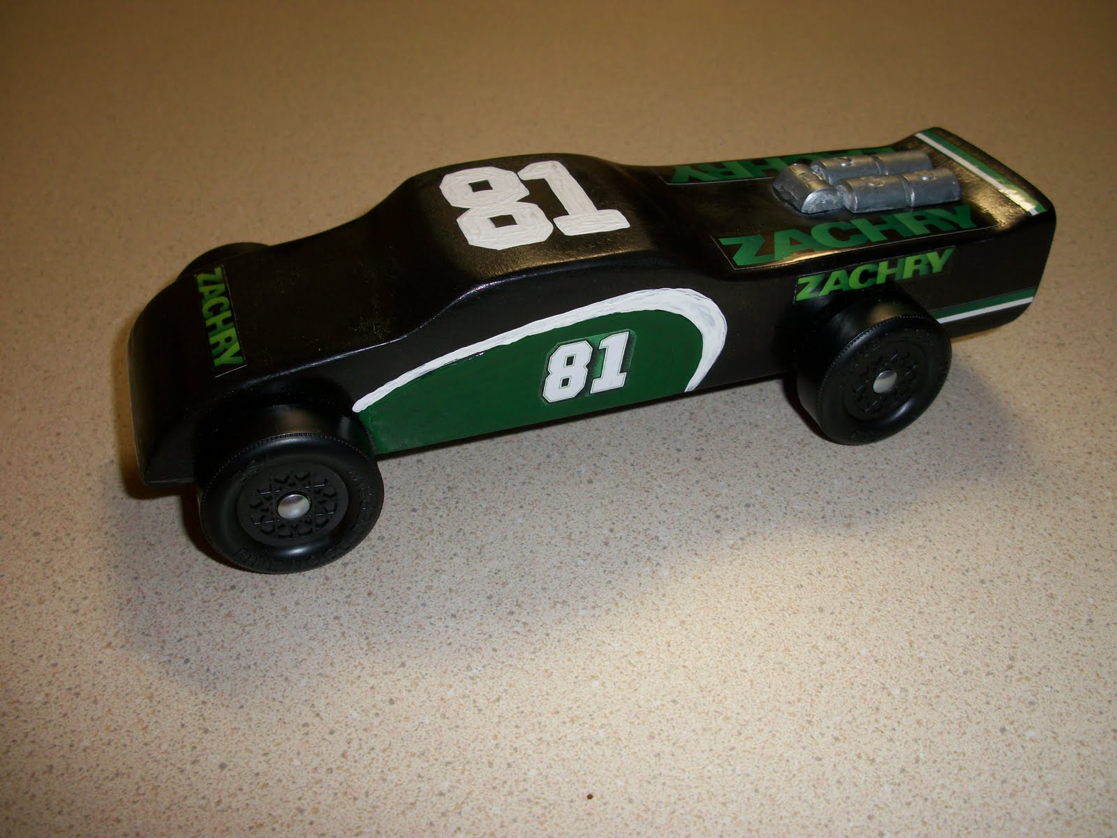 Tracy's Craze BSA Pinewood Derby Car