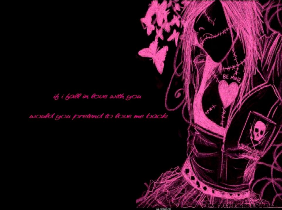 Emo Girl With Gun Desktop Wallpaper All Wallpapers Desktop