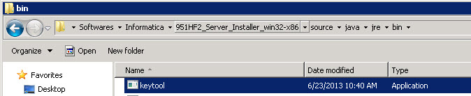 Discover BI: [Solved] Informatica Keystore Creation Failed - Create New