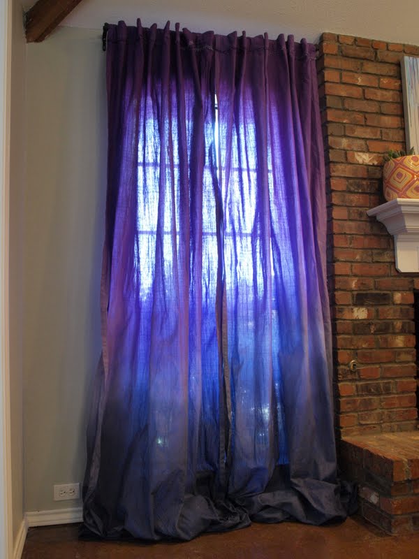 Flights of Whimsy Project Week Ombre Curtains