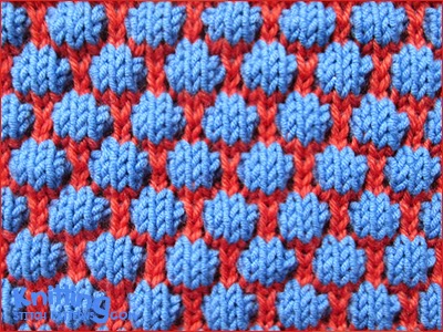 Blister Check Knitting Stitch Patterns