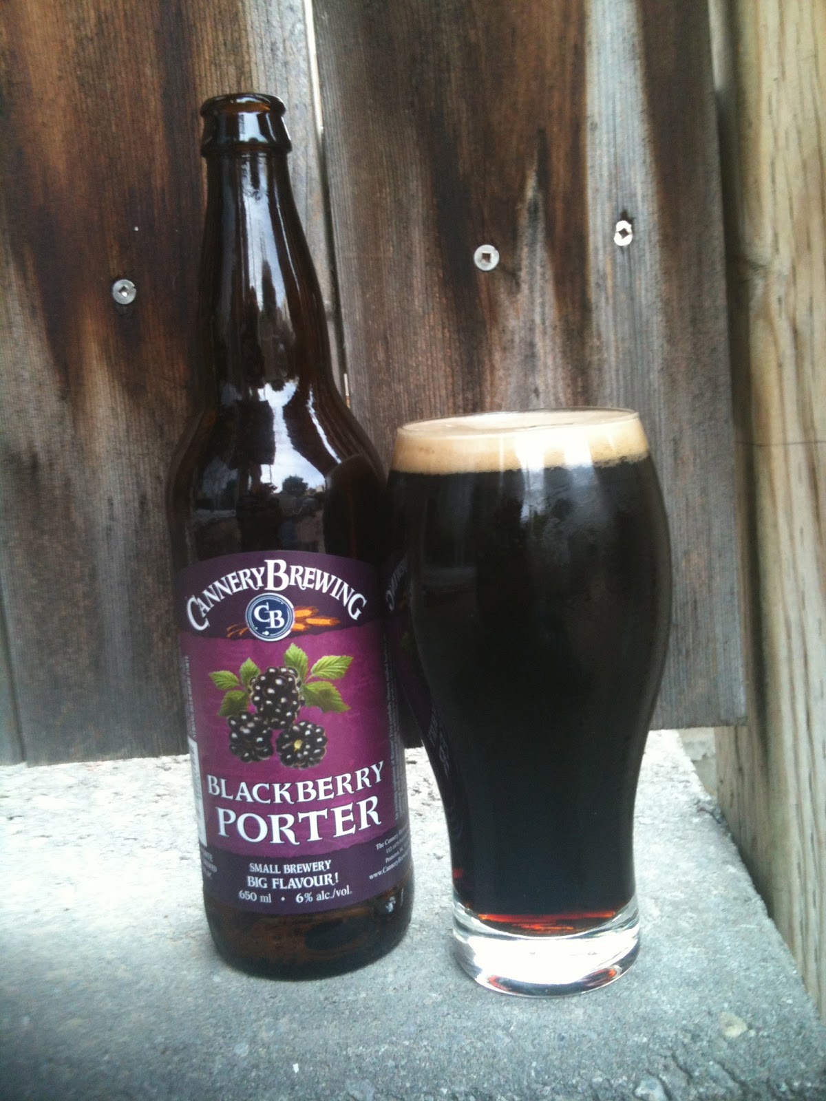 Stout Man in a Bitter World Cannery Brewing Blackberry Porter