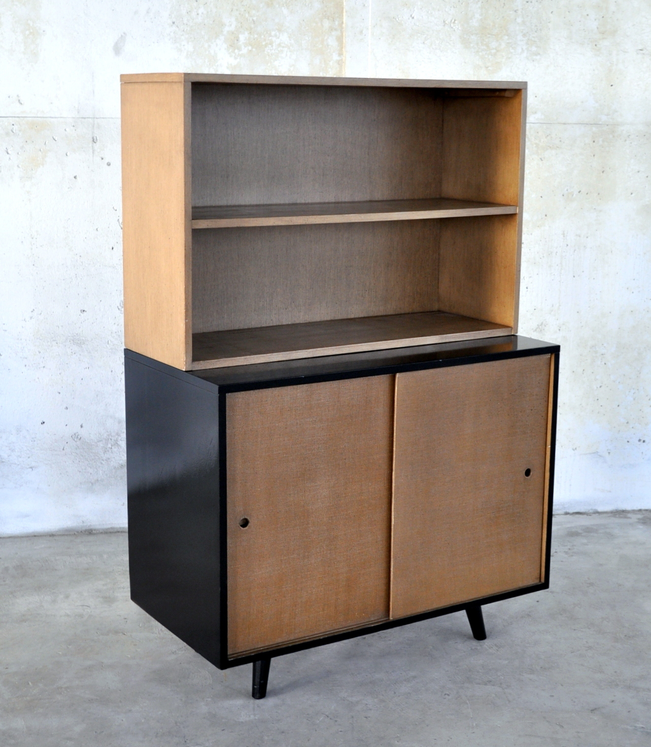 SELECT MODERN Paul McCobb Credenza, Buffet or Bar with Removable Hutch