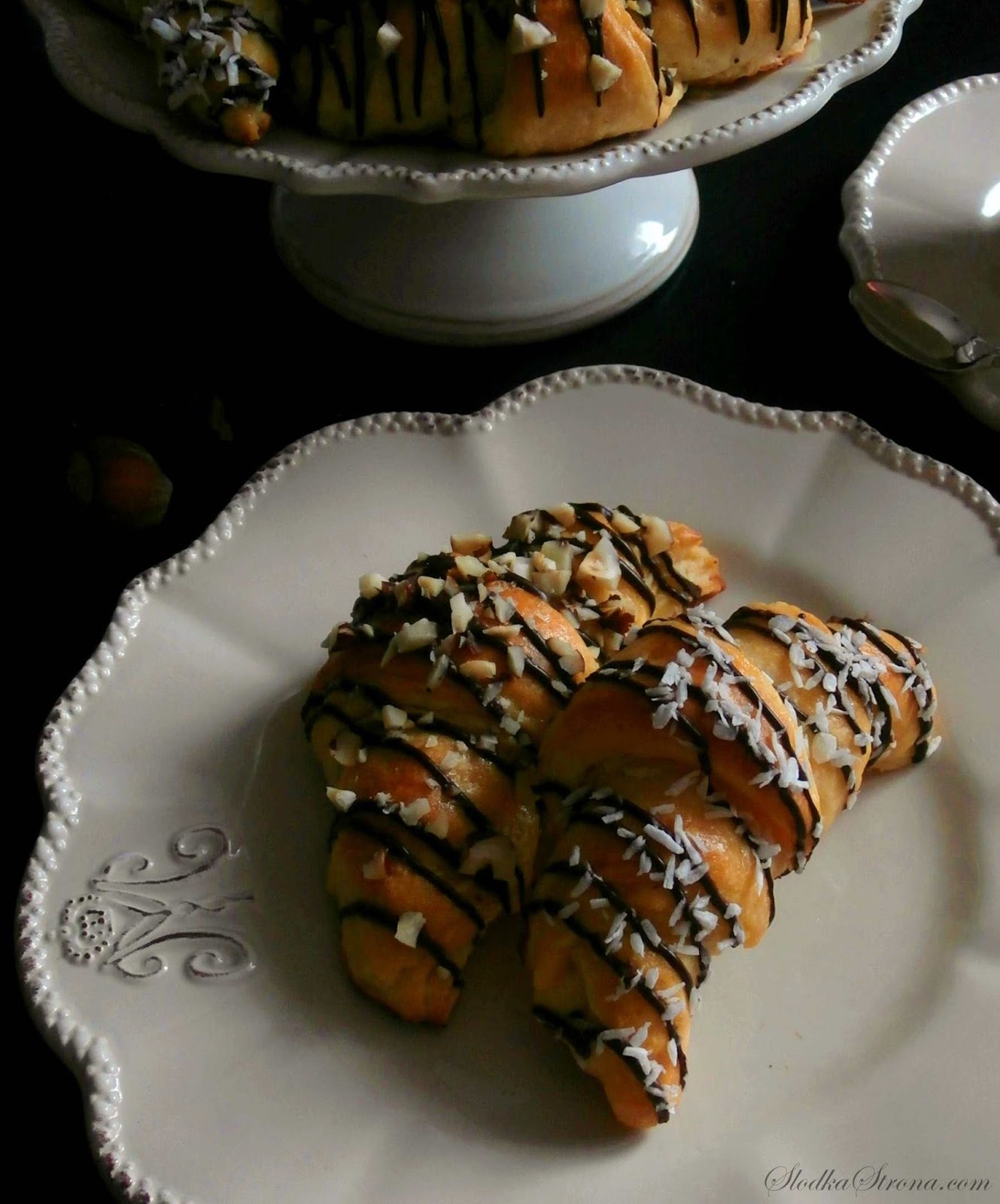 Mini Croissants z Czekoladą - Przepis - Słodka Strona