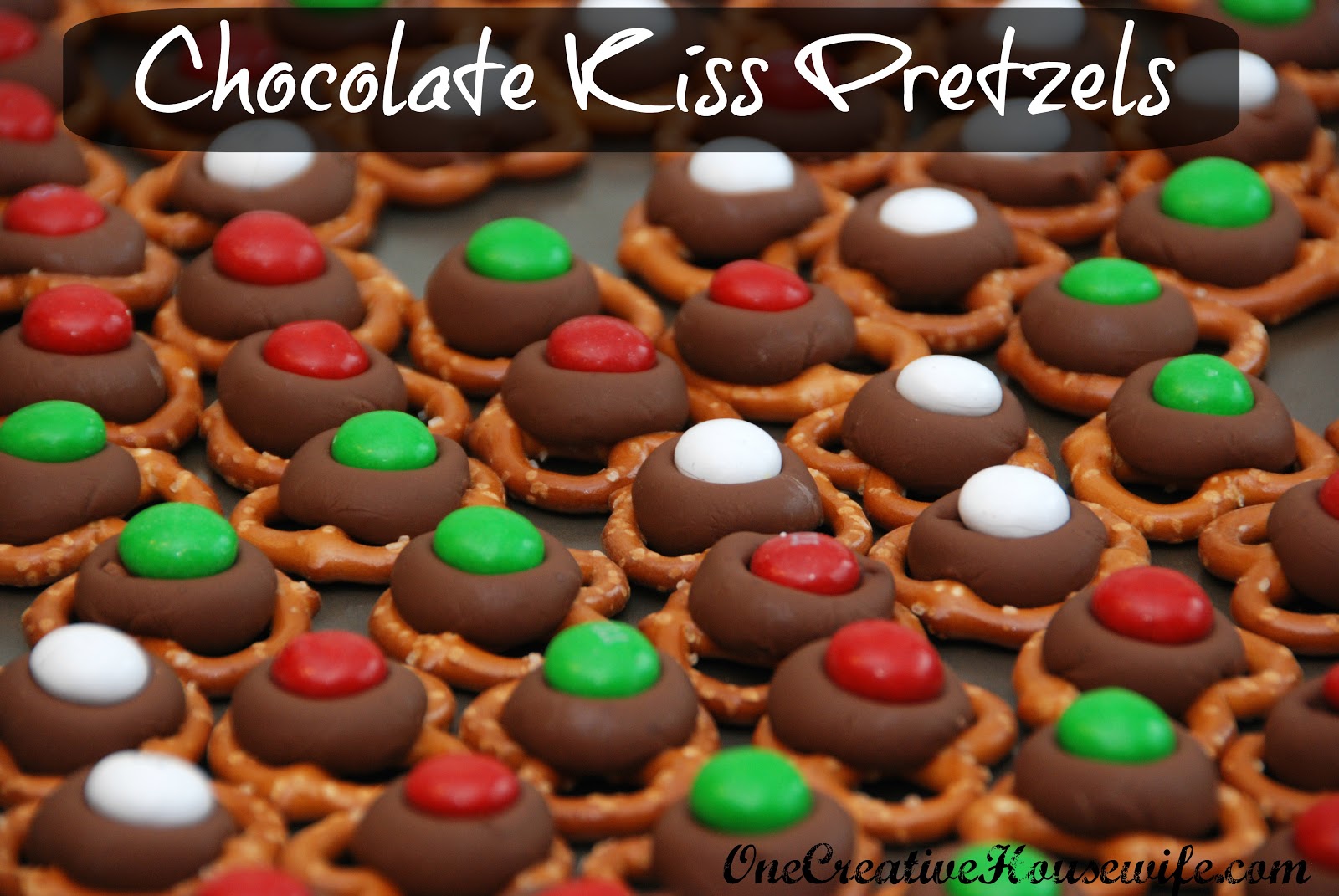 One Creative Housewife Chocolate Kiss Pretzels