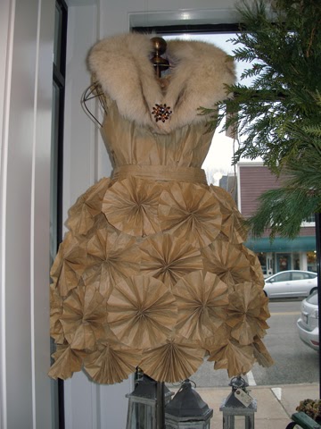 Sensible Pearl&#039;s: The Dress, brown recycled paper