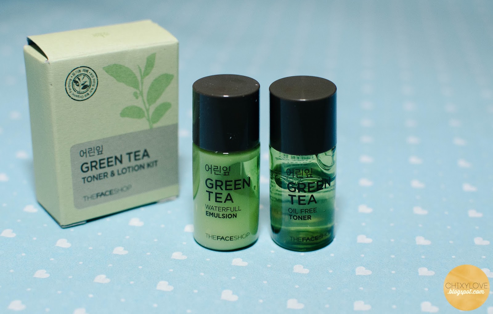 Sample Stash The Face Shop Green Tea Toner and Lotion Kit Ichi Pestano