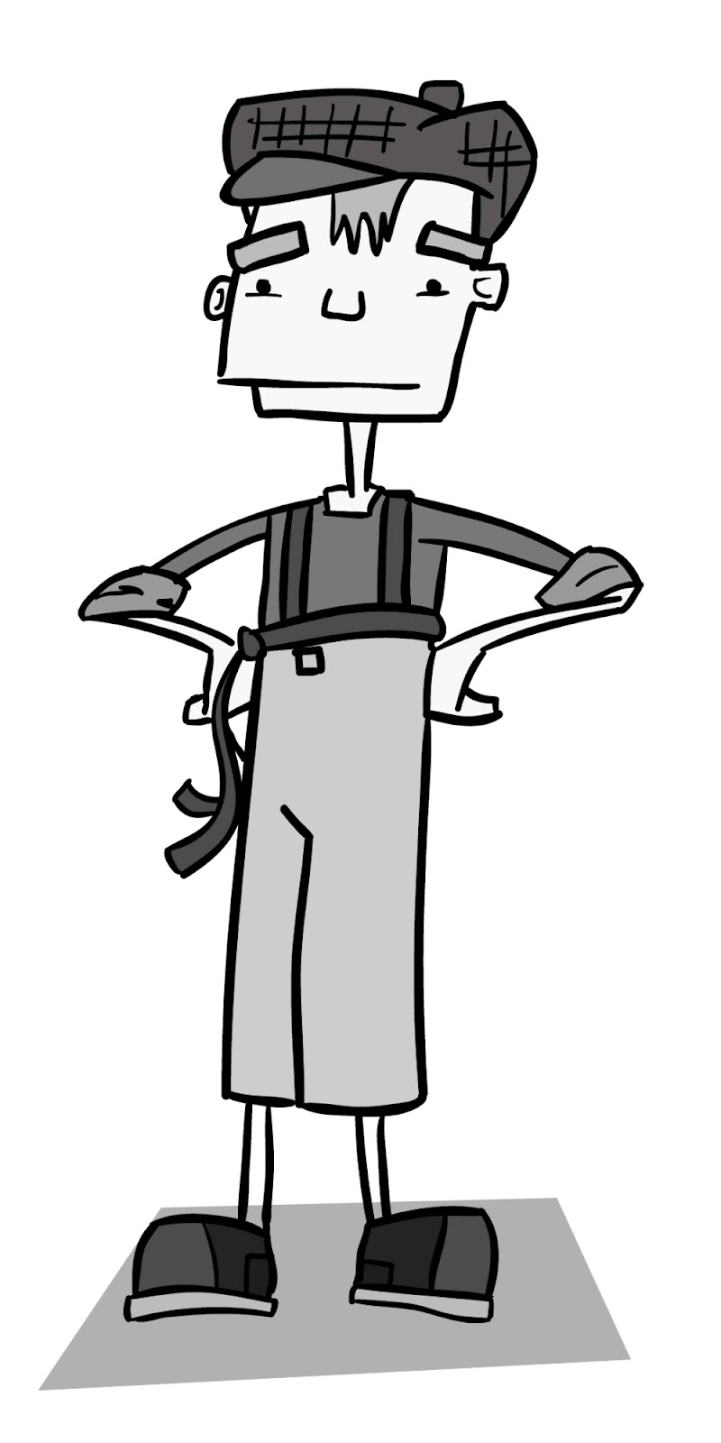 Monk readability stylized gunardi teguh tommy lv cubebrush Featherless: Character Design - Basic Shape Language