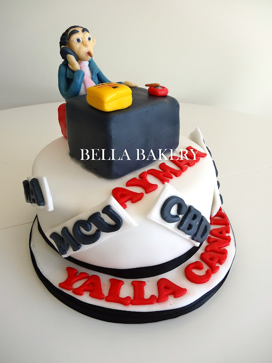 FAREWELL CAKE FOR BIG BOSS.  FAREWELL CAKE FOR BIG BOSS.