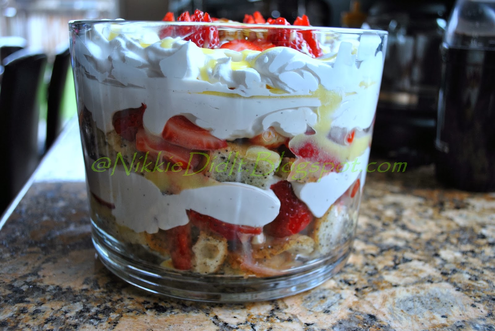 Nikkie Did It * Strawberry Lemon Poppy Trifle