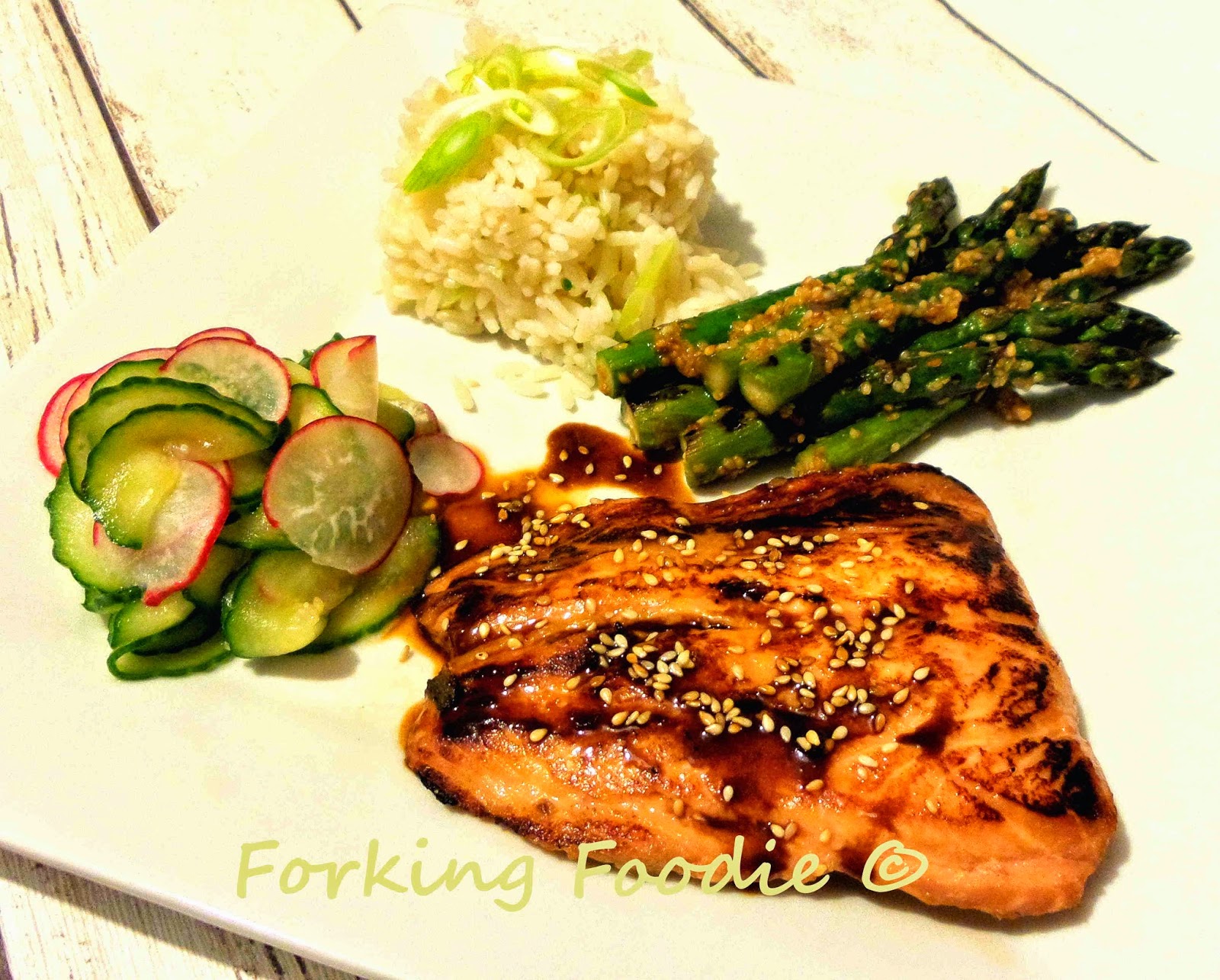 Forking Foodie Teriyaki Salmon