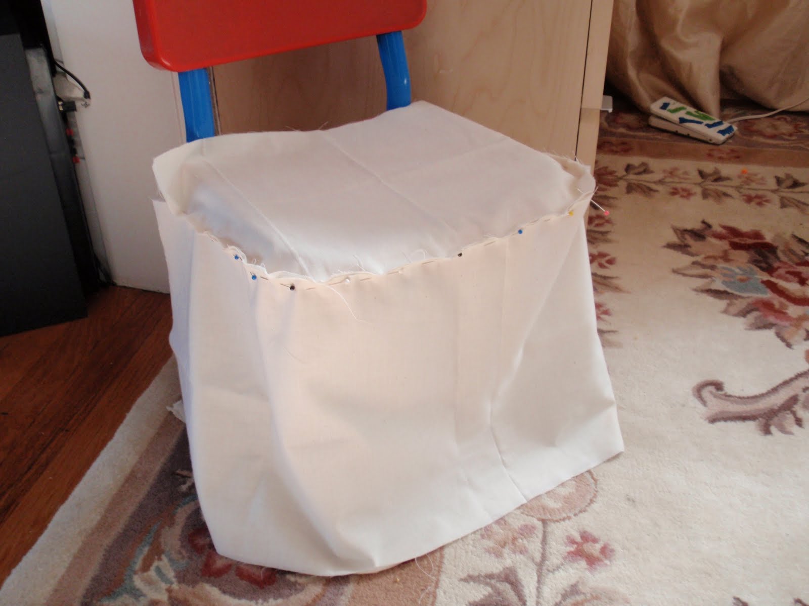 Diary of a Crafty Lady Slipcovers for Toddler Chairs with tutorial