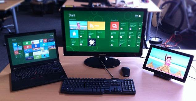 Windows 8 multiple monitor support
