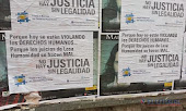 Aparecen carteles que cuestionan juicios por delitos de lesa humanidad