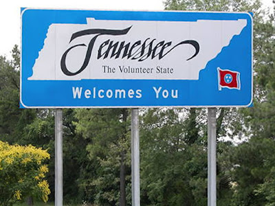 Welcome to Tennessee highway sign Welcome to Tennessee highway sign