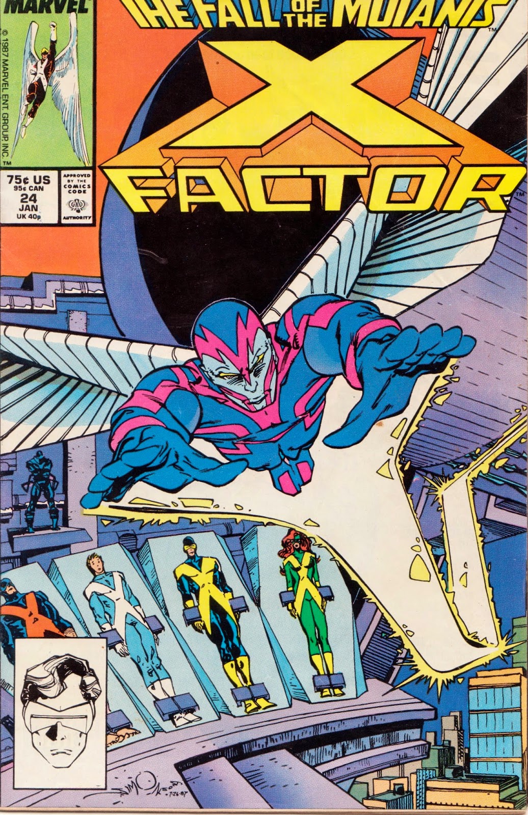 Reading The XMen XFactor 24 (Fall of the Mutants)