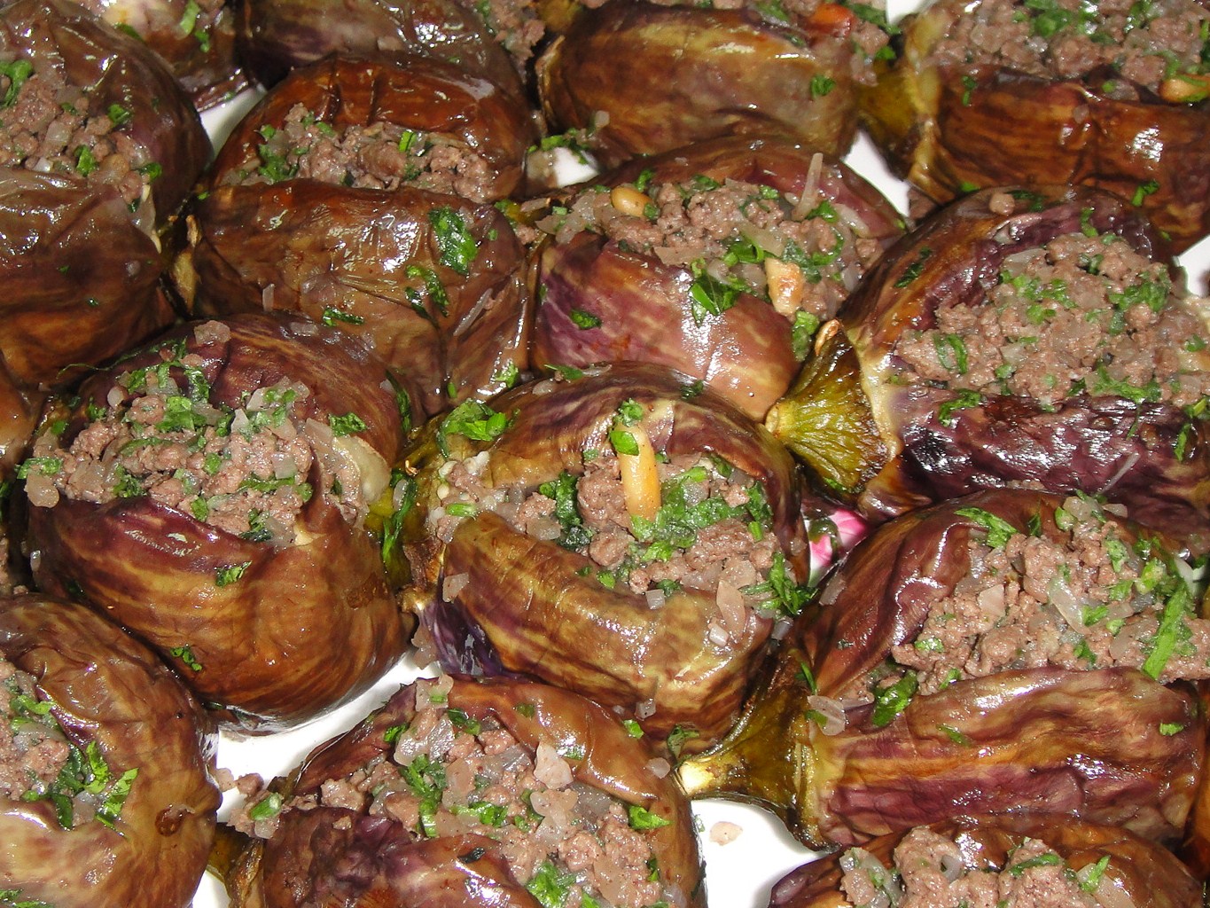 Maryam's Culinary Wonders 122. Stuffed Baby Aubergines