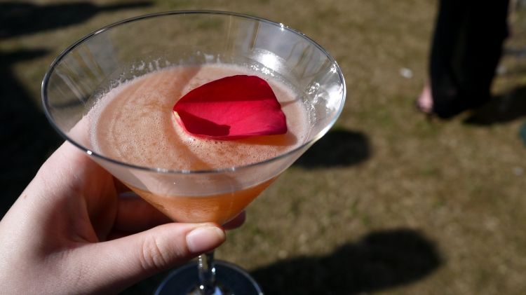 Lychee and vodka cocktail at Jaeger-LeCoultre VIP Enclosure