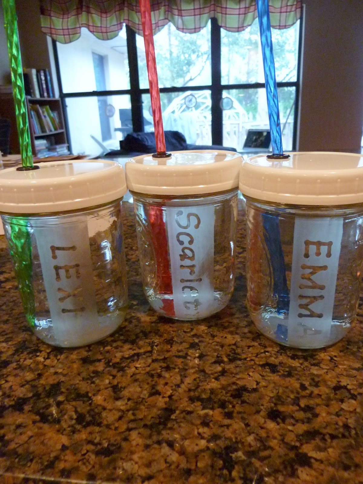 I Blame My Mother DIY Etched Mason Jars Sleepover Party Favors