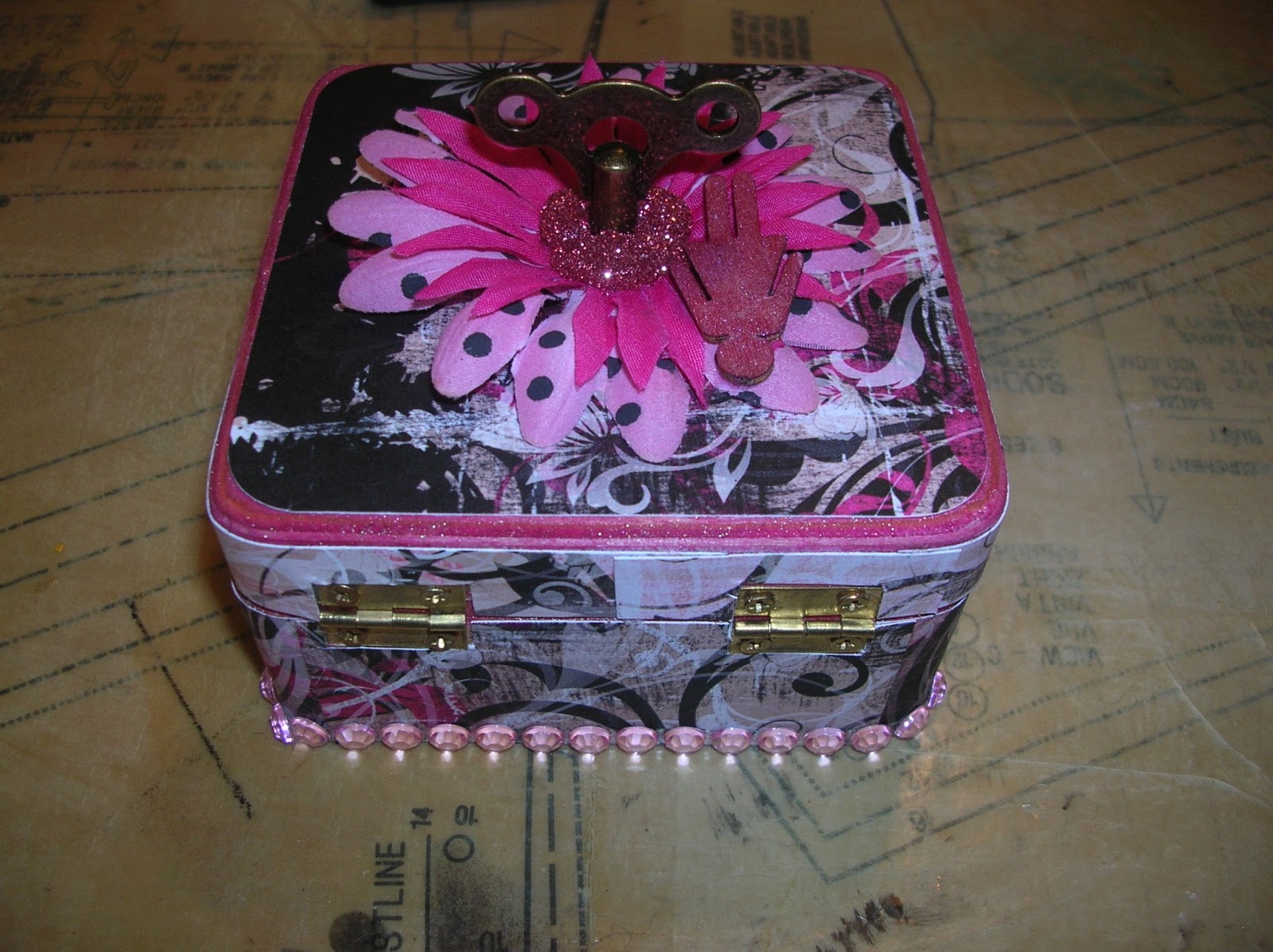 **The Craft Donkey** Girly Keepsake/Jewelry Box