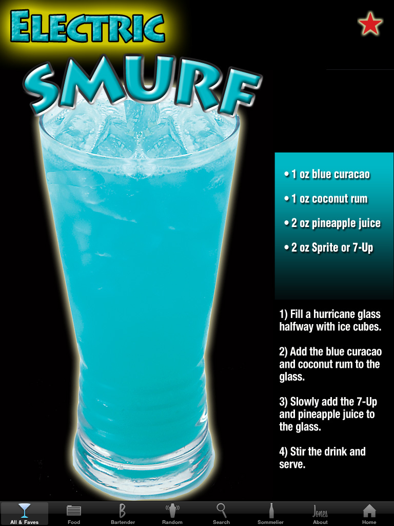 Mr. Alan's...since 1974 J's Drink of the Week....Electric Smurf