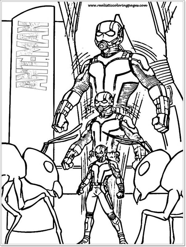 Ant Man Printable Coloring Sheet | Realistic Coloring Pages