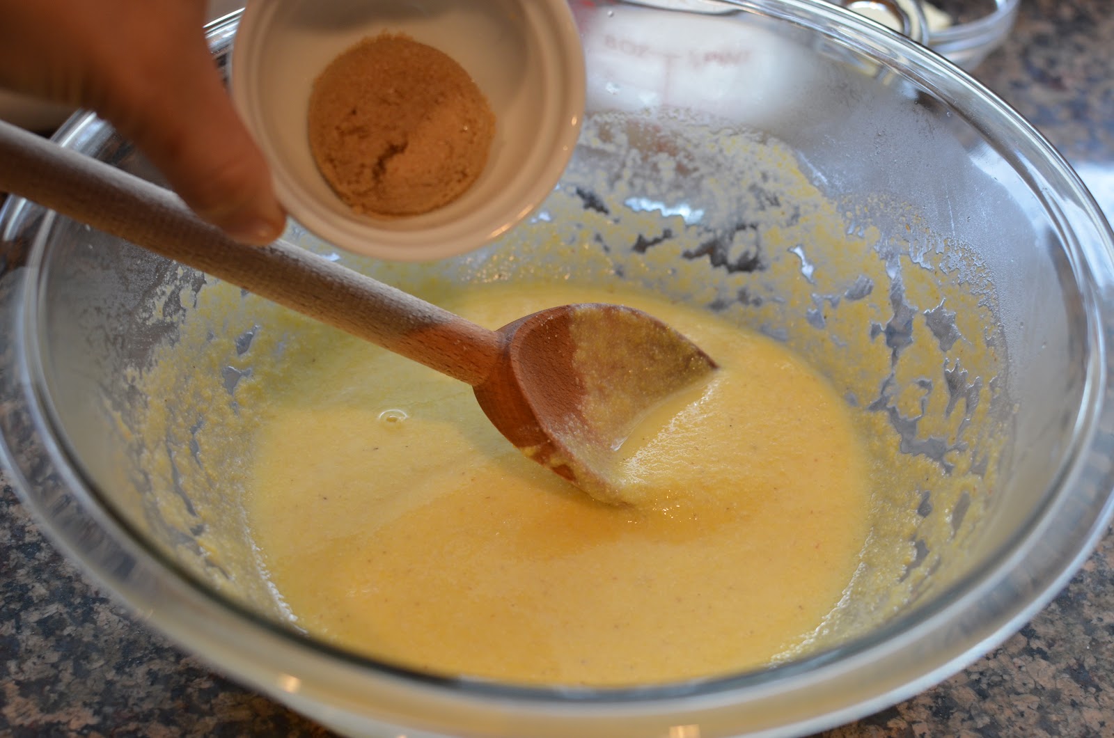 Playing with Flour Cornmeal griddle cakes (pancakes)