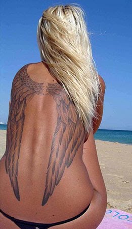 angel wings tattoo