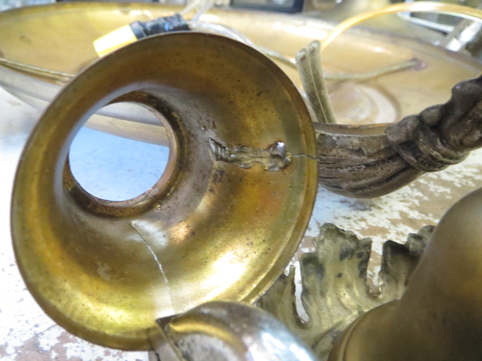 Lamp Parts and Repair Lamp Doctor Antique or Vintage Chandelier Gold