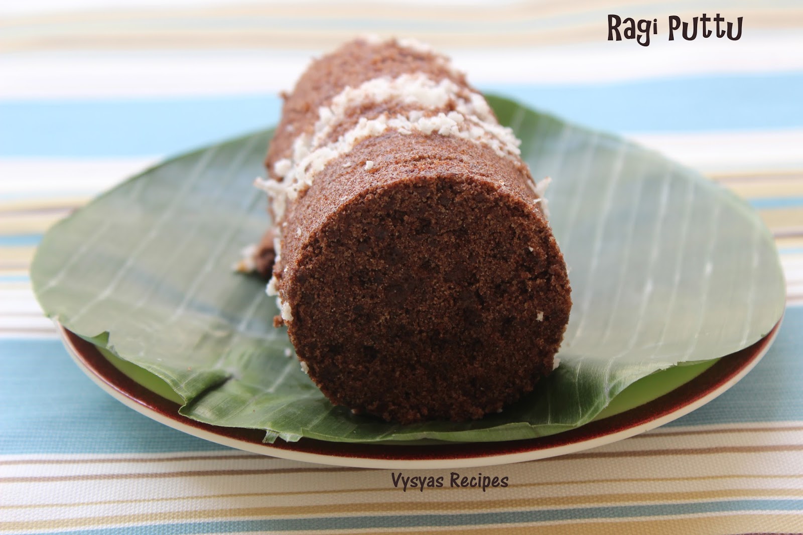 Vysya's Delicious Recipes Easy Ragi Puttu(kerala Style) Finger
