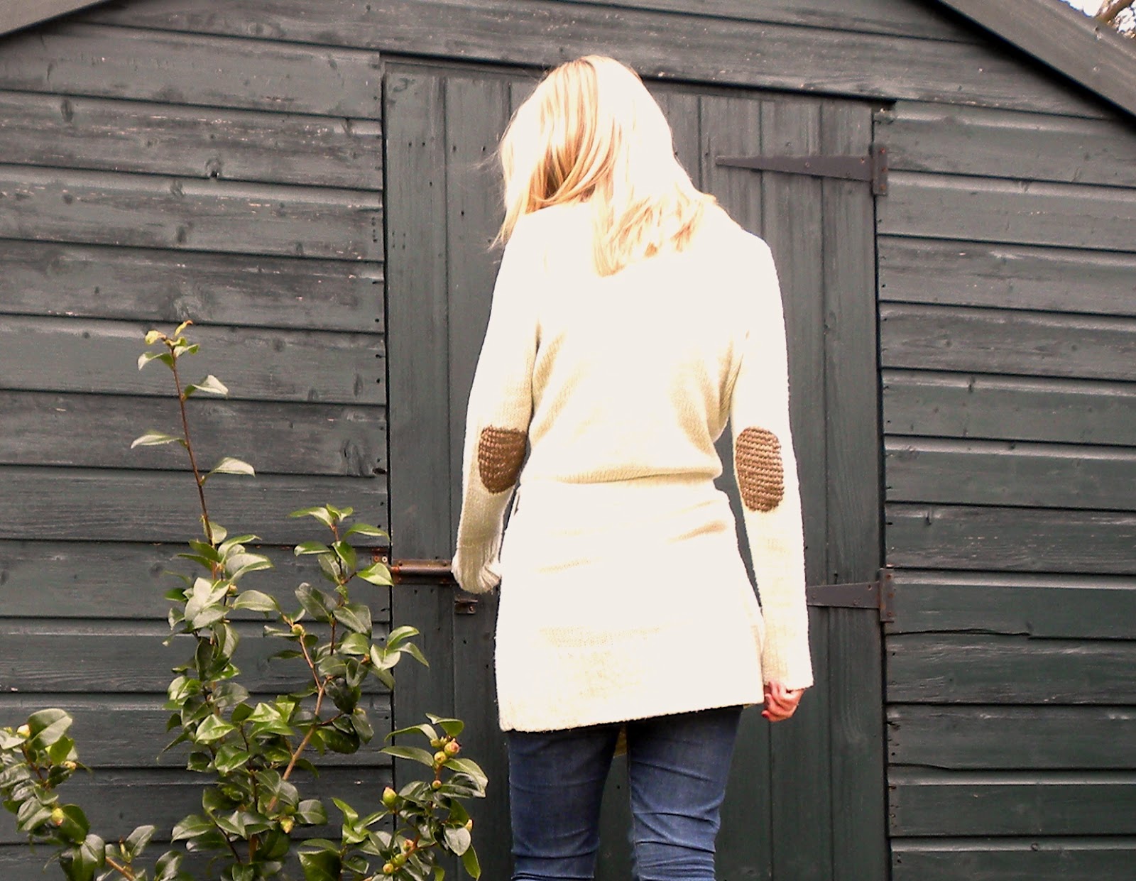 floral and feather DIY elbow patches