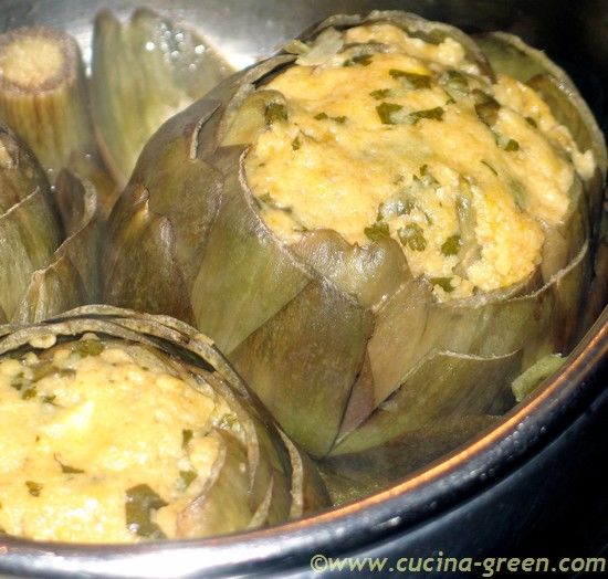 Cucina Green Carciofi Ripieni Con La Pentola A Pressione