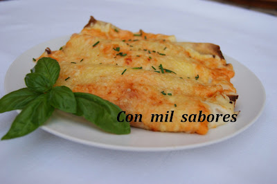 Crepes De Salmón Y Gambas
