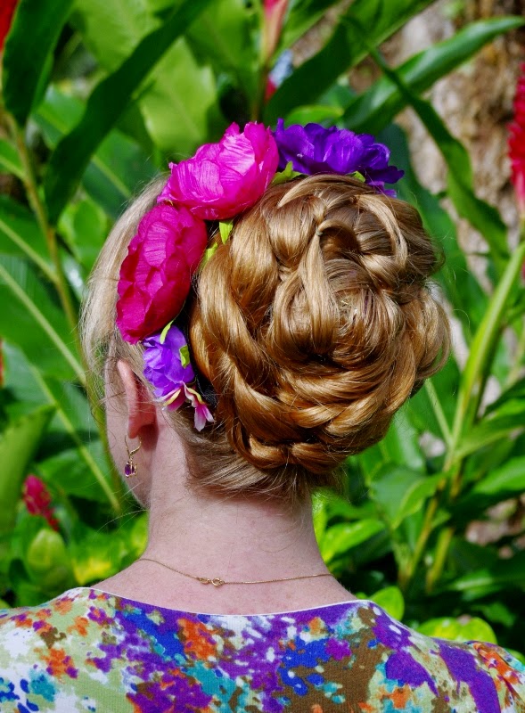 Braids & Hairstyles for Super Long Hair SpanishFlair Flower Bun