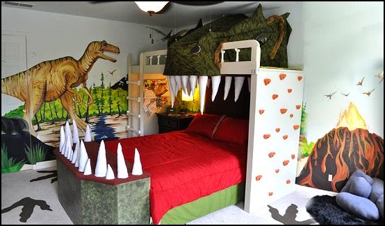 Dormitorios tema dinosaurios - Dormitorios colores y estilos