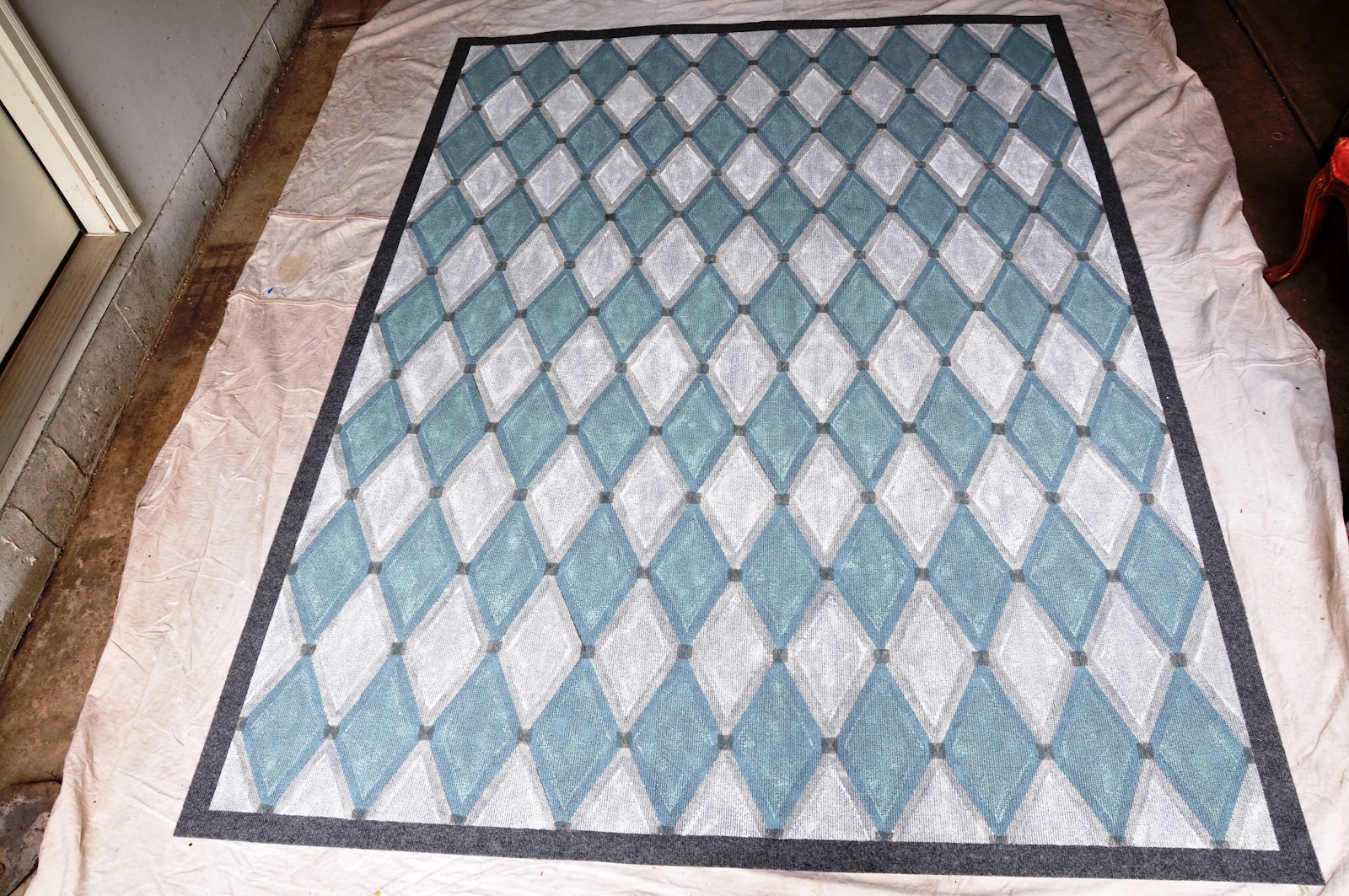 Serendipity Refined Blog Harlequin My Hand Painted Patio Rug
