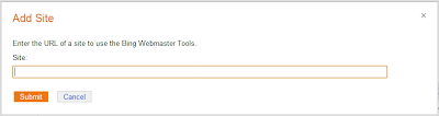 Daftar Blog/Website ke Bing Webmaster Tools